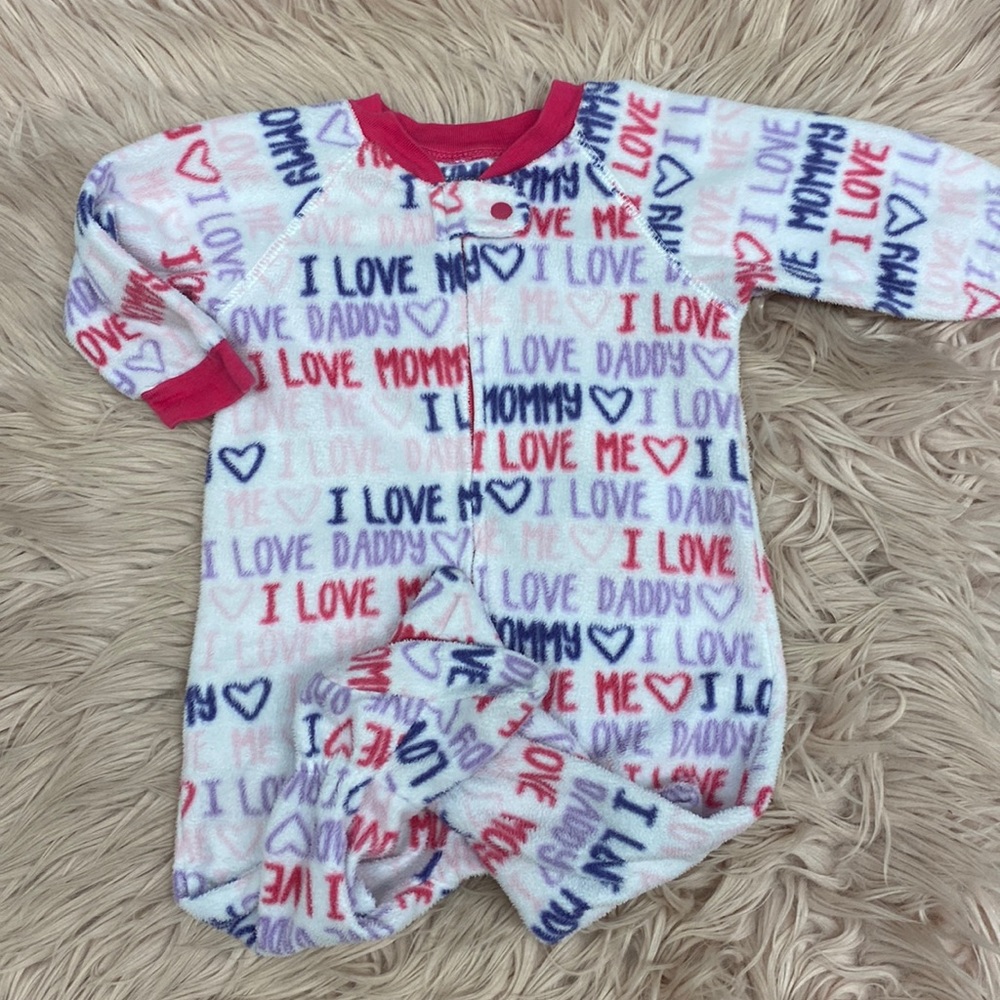 I love mommy & daddy fleece Pajamas